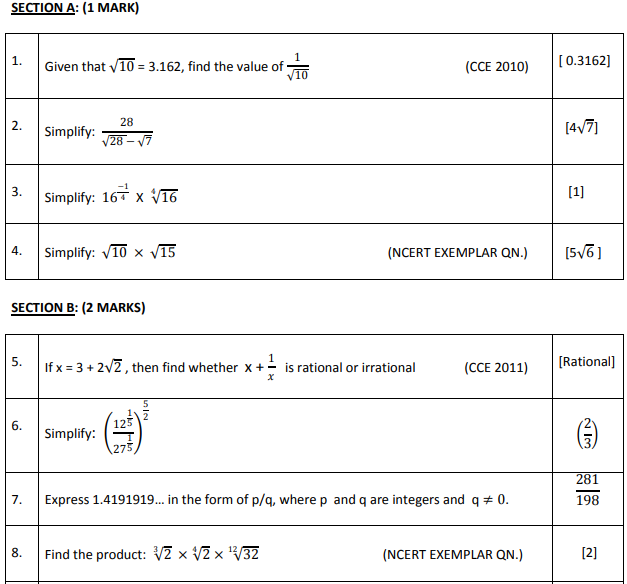 Cbse class 9 mathematics sample paper set 55